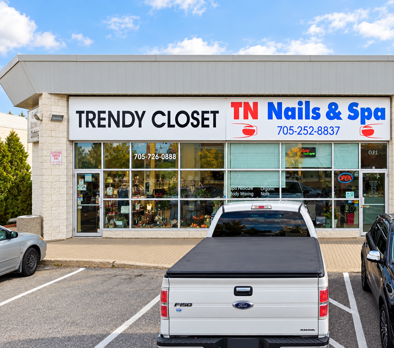 TN NAILS & SPA storefront in Barrie